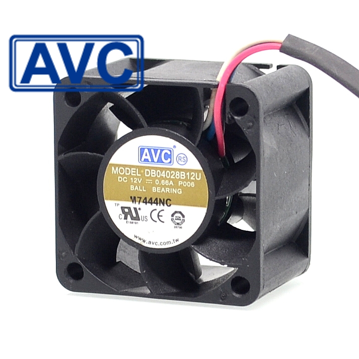 Original AVC DB04028B12U Cooling Fan 12V 0.66A 7.92W 4wires DB04028B12U Fans